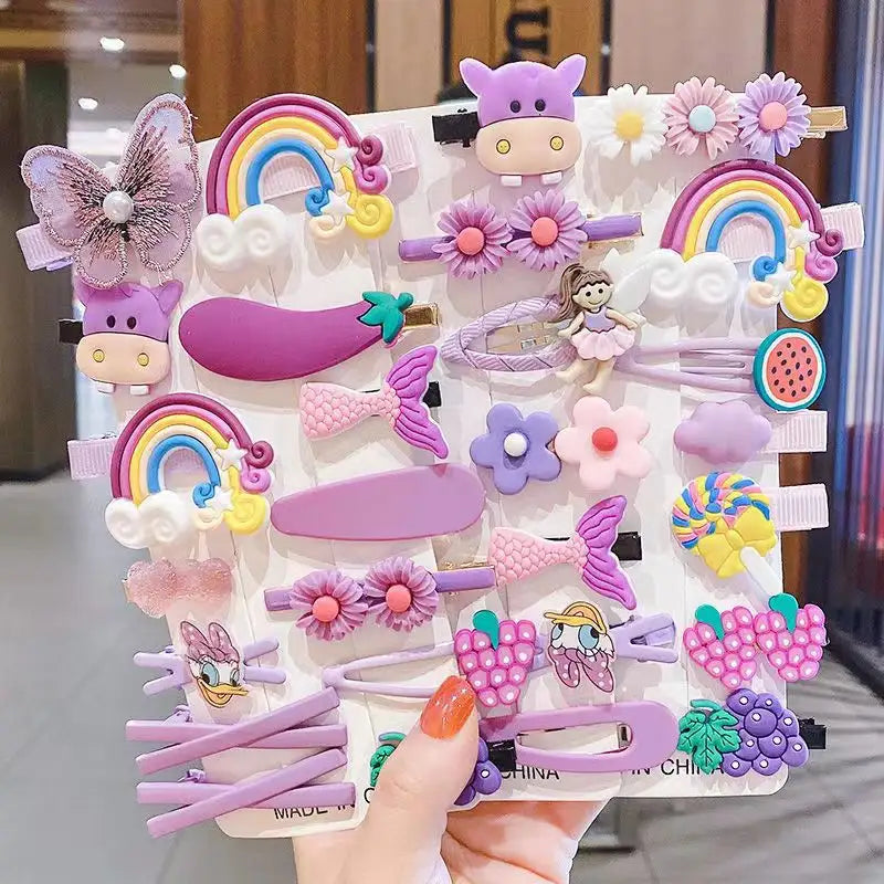 Hair Clips for girls daily use trendy clips cartoon