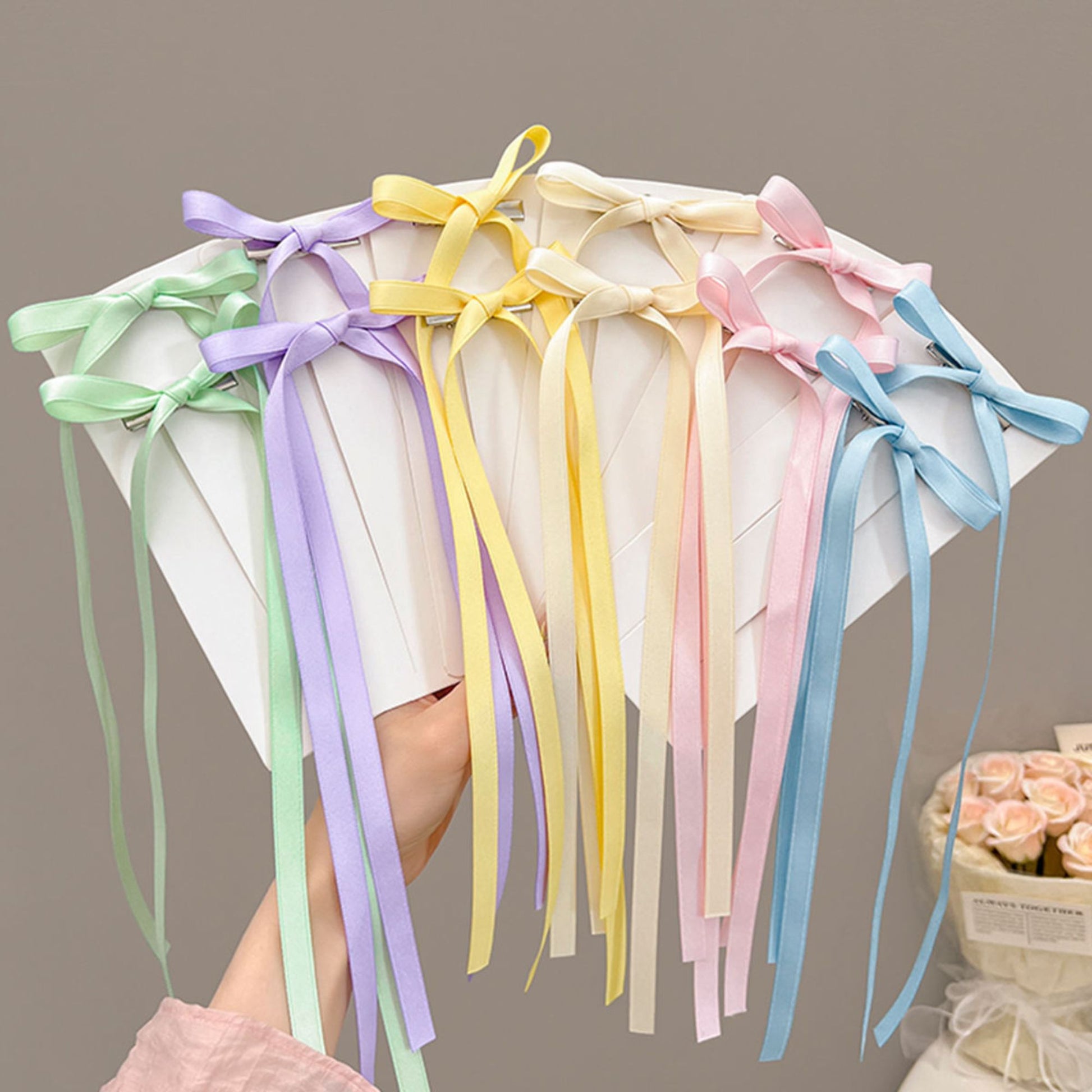  Bow Styling Hair Clips  Multicolor 