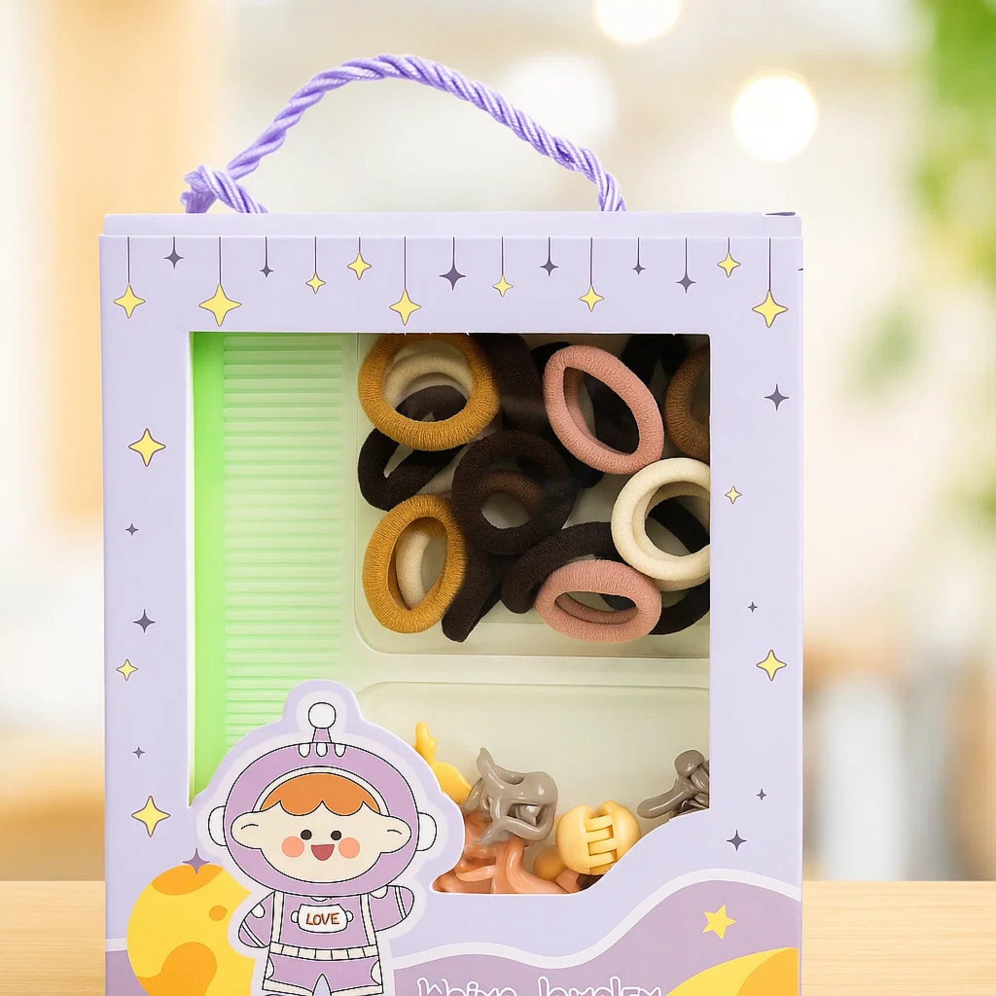 Children’s hair accessories baby  girls hair claw clips comb  rubber bands colorful fashion Clip gift pack return