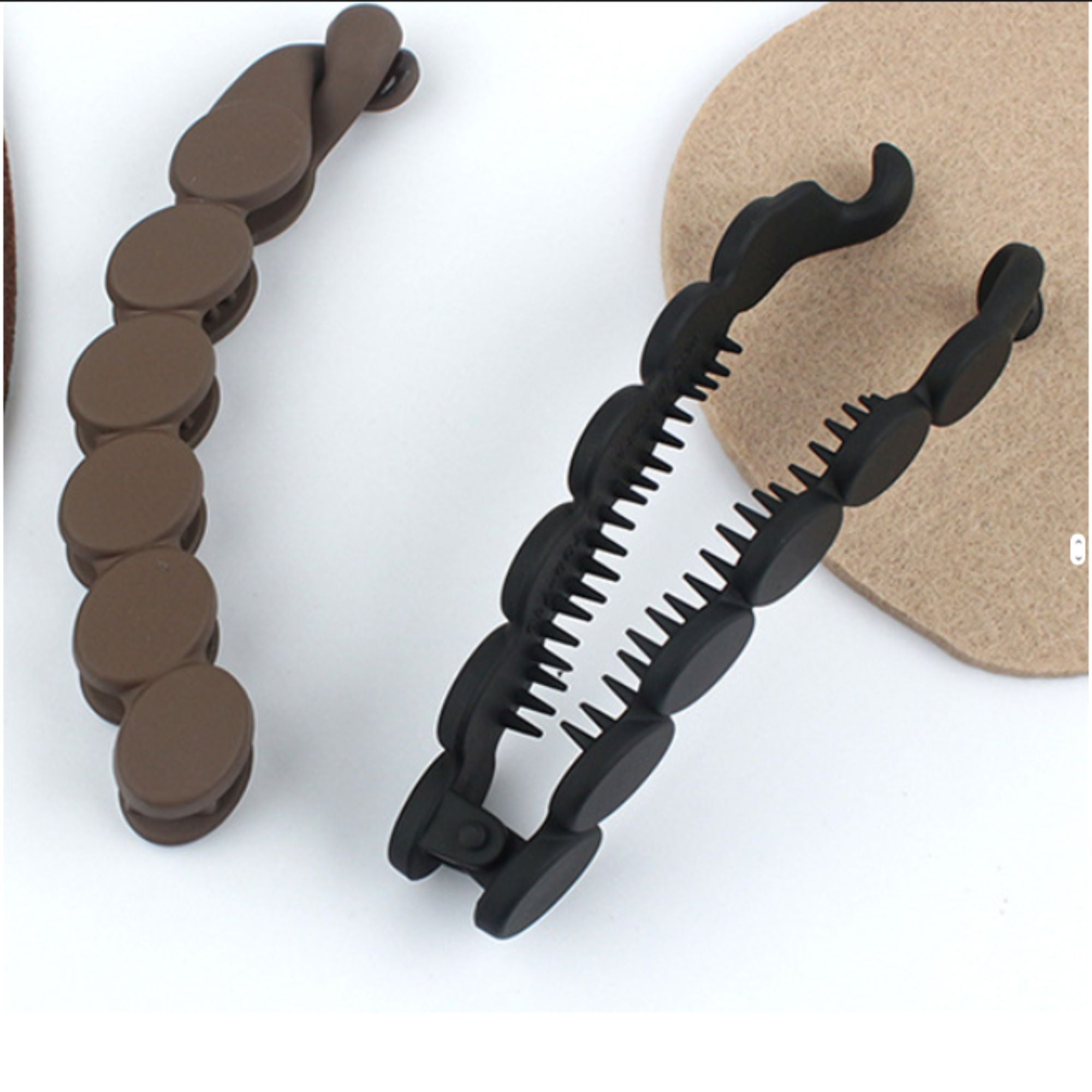 Comes in 4 stylish colors: Black, Pink, Mustard, Nude Brown bubble hair clip, matte hair clip, trendy hair accessories, modern hair clip set, cute hair clips for girls, women’s hair accessories, minimal hair clip, pastel hair clip, strong grip clip, fashion hair accessory, bubble design clip,