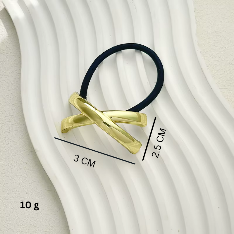 Gold metal ponytail ties
Hair accessories gift for women