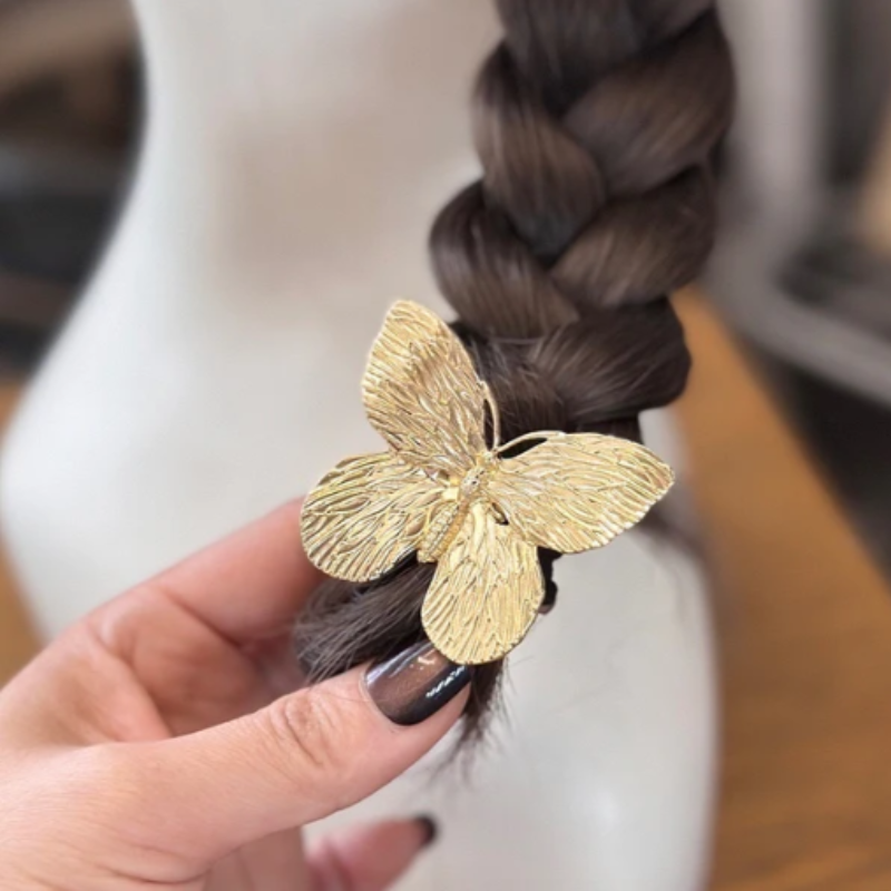 metal hair band
butterfly hair accessory
women hair tie