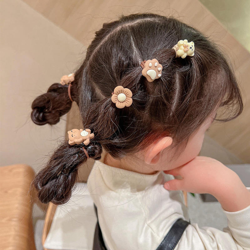 Giggles Boo 20-Piece Cartoon Rubber Bands Stylish Hair Accessories for Girls & Kids