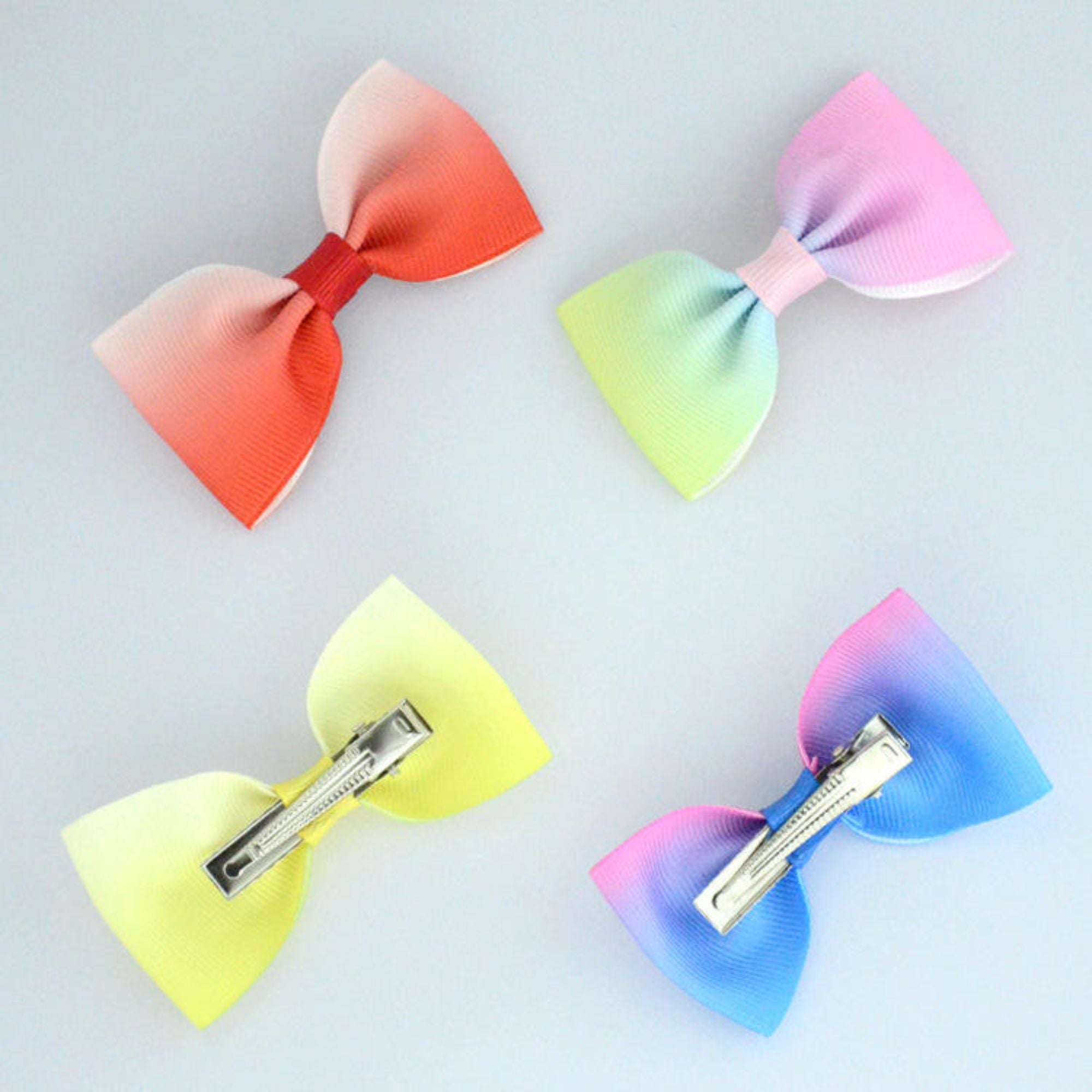 Rainbow hair clips
Kids hair accessories
Hair bow clips for women
Colorful hair bows