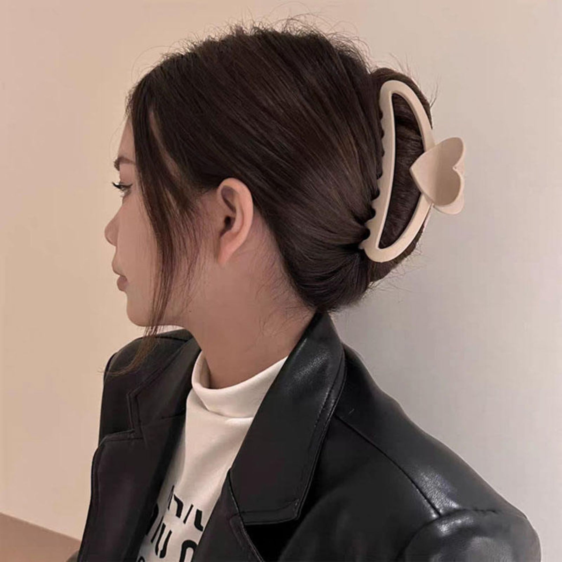  Heart Oval Claw Clips for Girls 