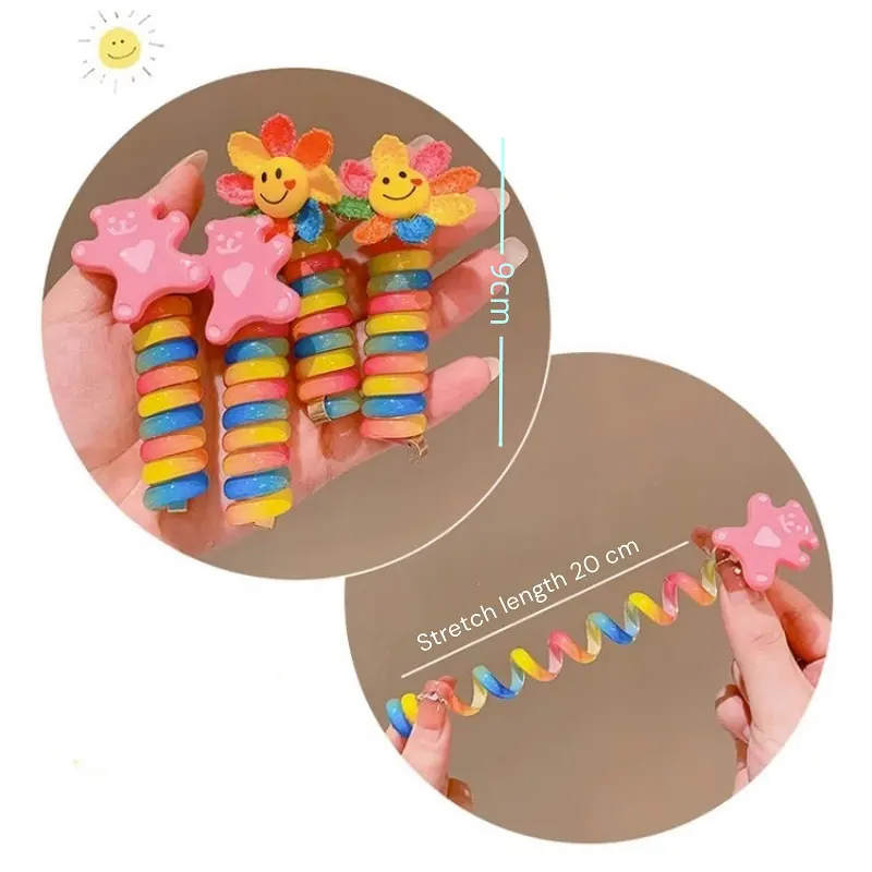 Korean Hair Ties star and flower ends