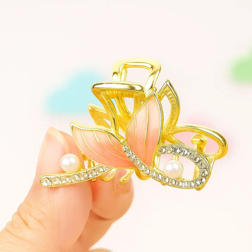 Mini Claw Clip, Small Hair Claw, Hair Clip, Metal Claw Clip, Hair Jaw Clip, Elegant Hair Accessory.