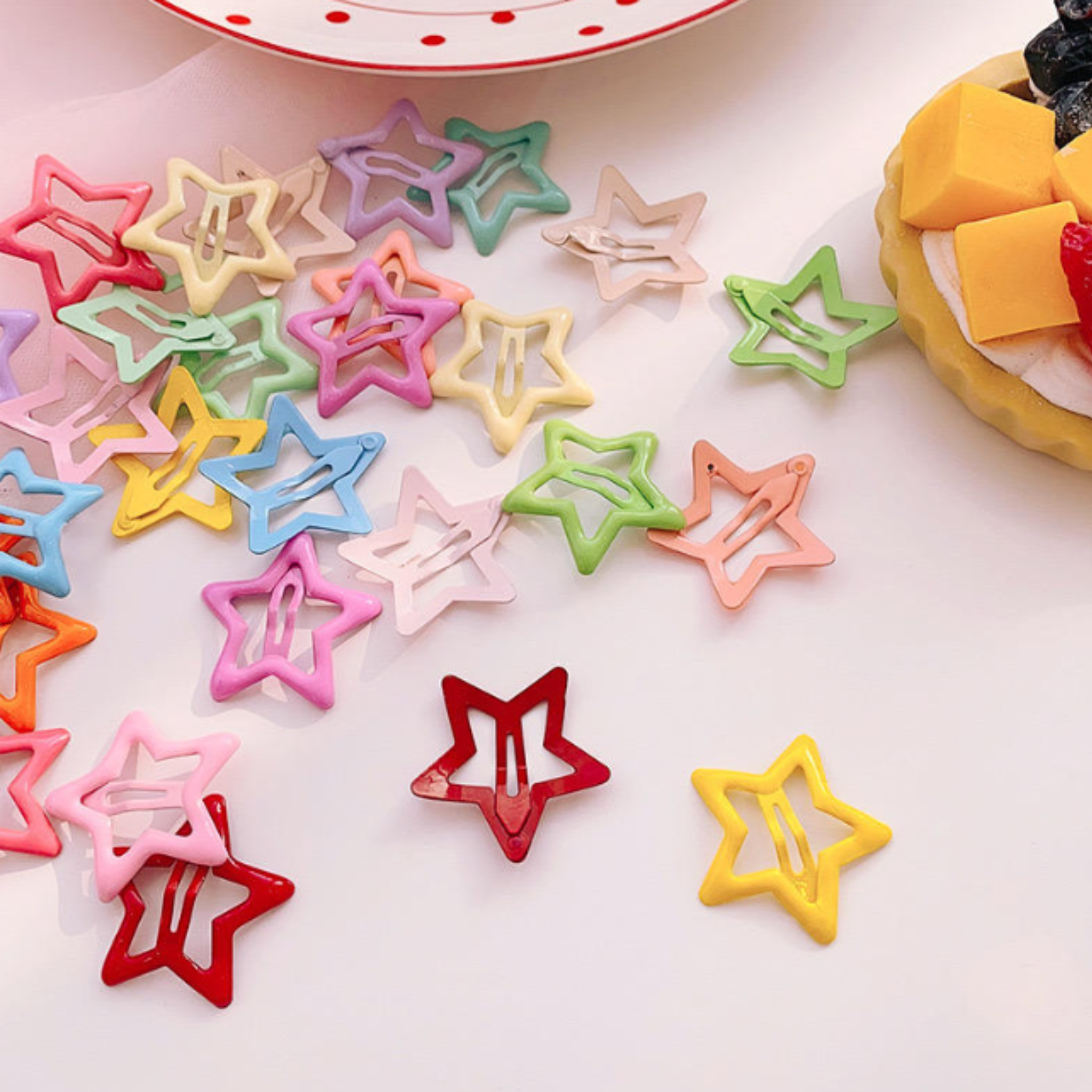  star-shaped hair clips 