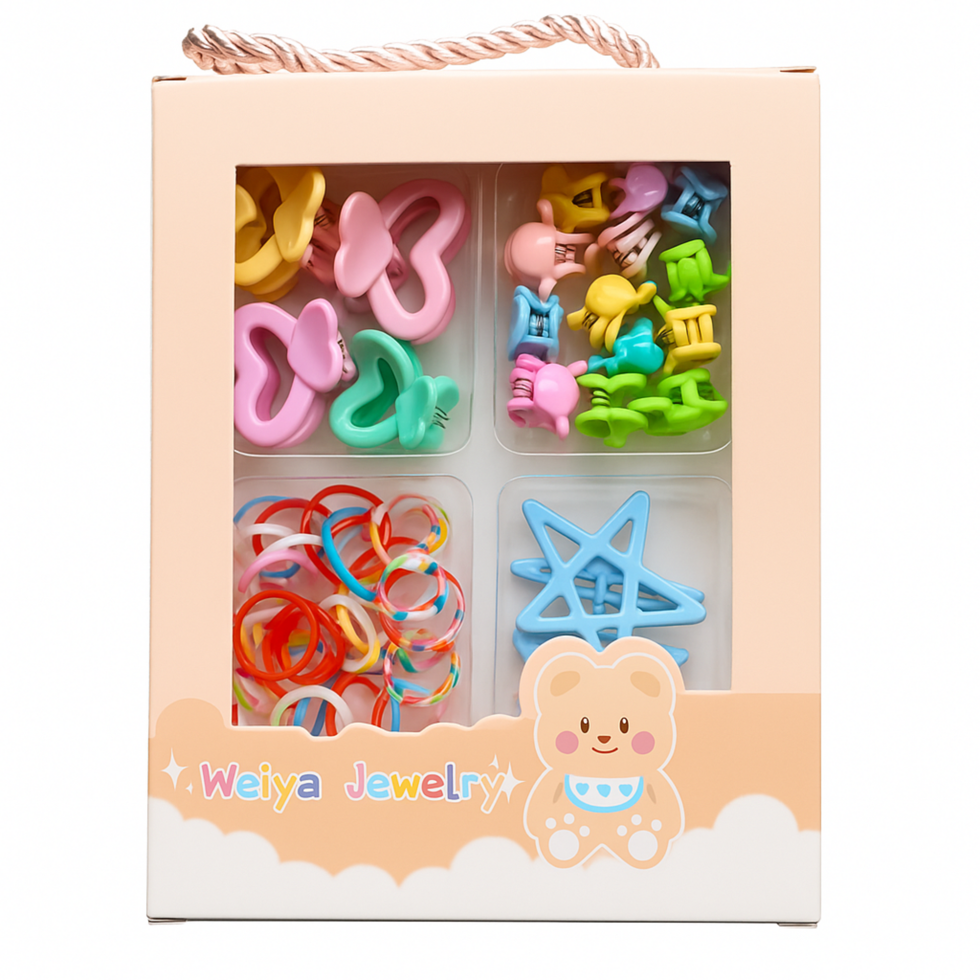 MULTICOLOR CLIP MINI CLAW STAROINS SET CLAW KOREAN STYLISH TIE