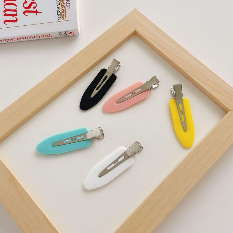 Hair clips without dents
Non-slip metal hair clips
5cm boat shape hair clip
Styling clips for girls and women