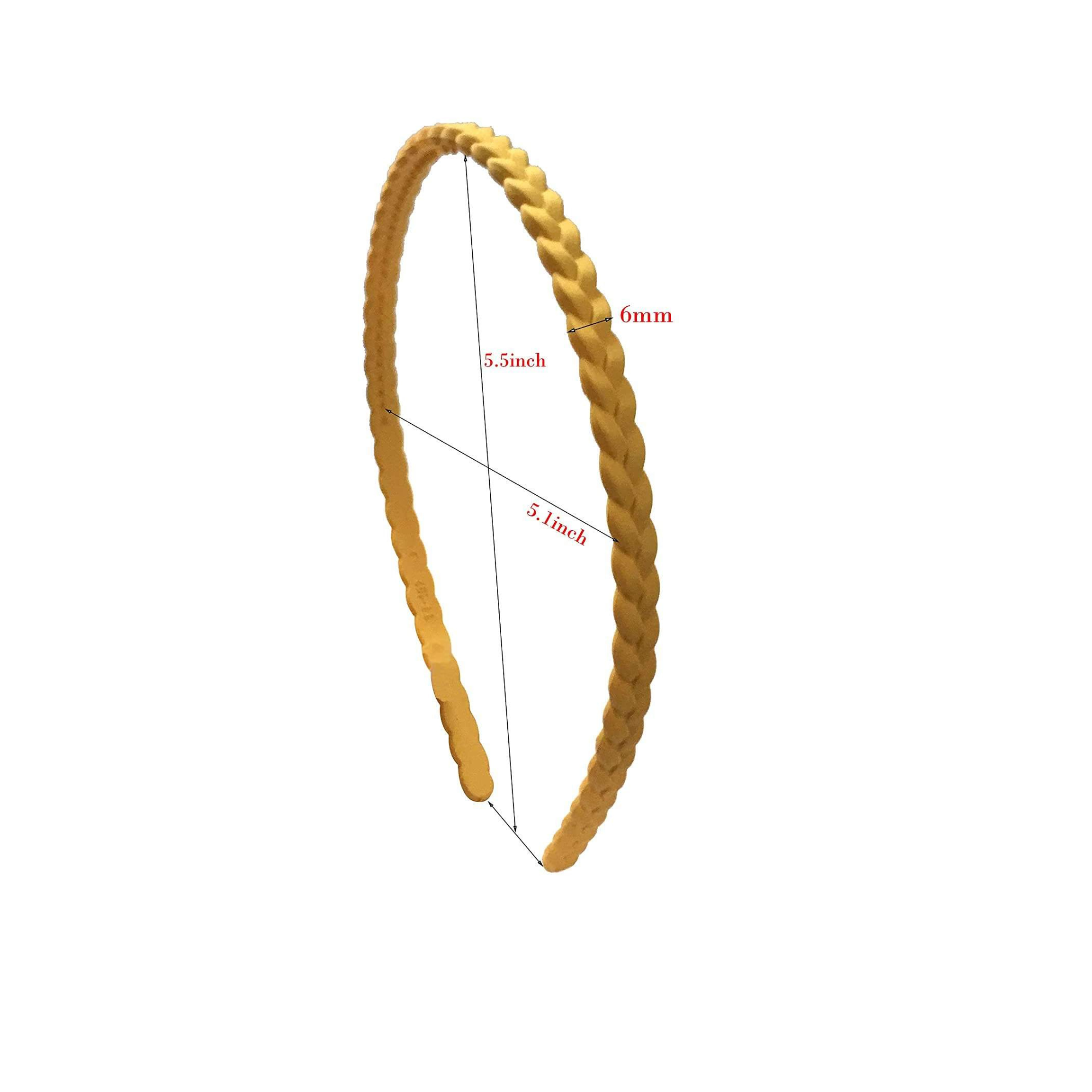 Trendy hair bands set
Comfortable headbands for girls
Braided design hair bands
Matte finish headbands