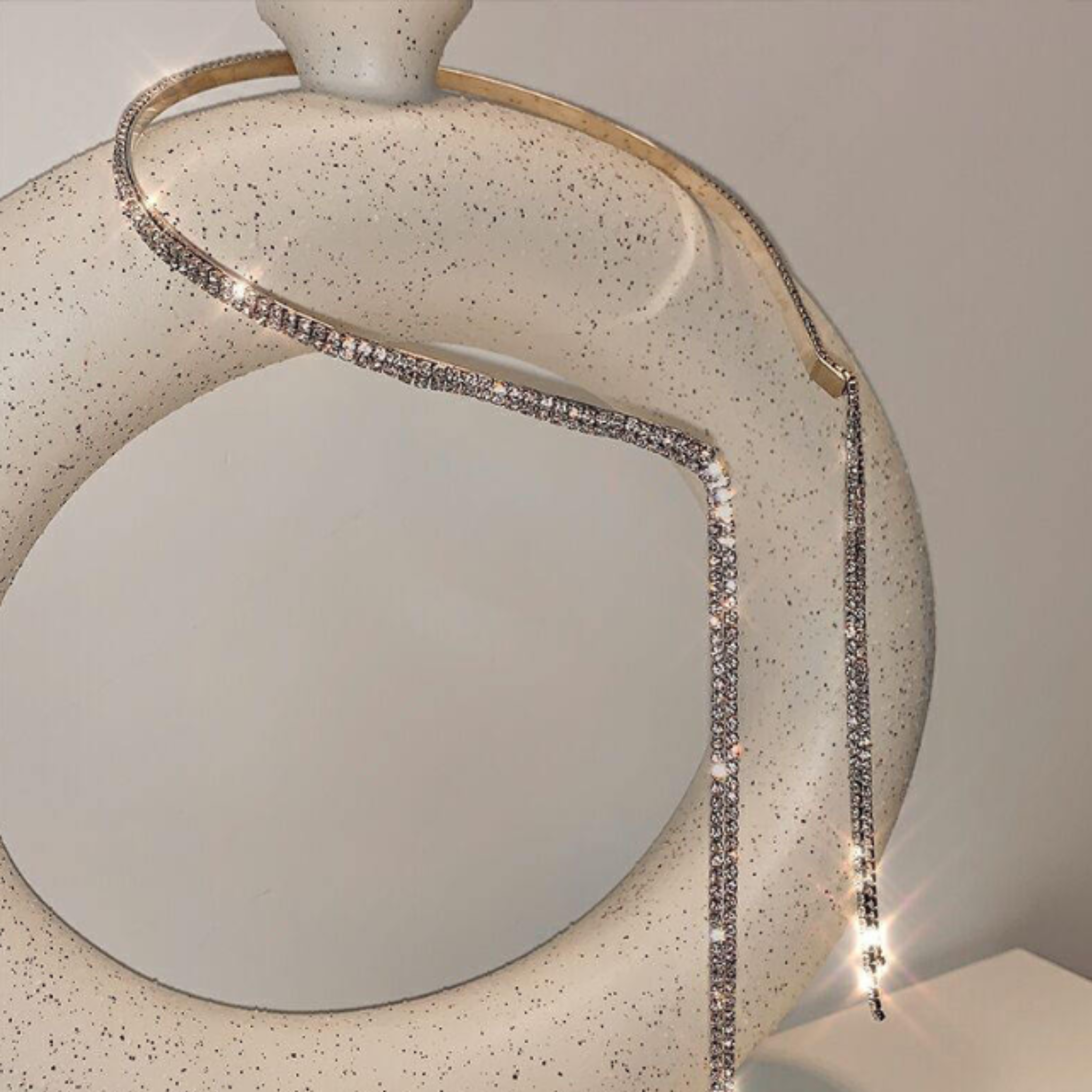 Braided Headband Rhinestone Diamond Hair Chain Silver Tassel Shiny Stone Hairband