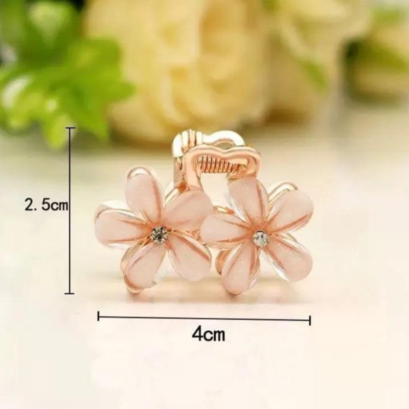 Giggles Boo Pack of 4 Mini Metal Hair Claw Clips for Women & Girls | Cute Daisy Flower Hair Clips, Pastel Colours, Non-Slip Strong Hold Accessories