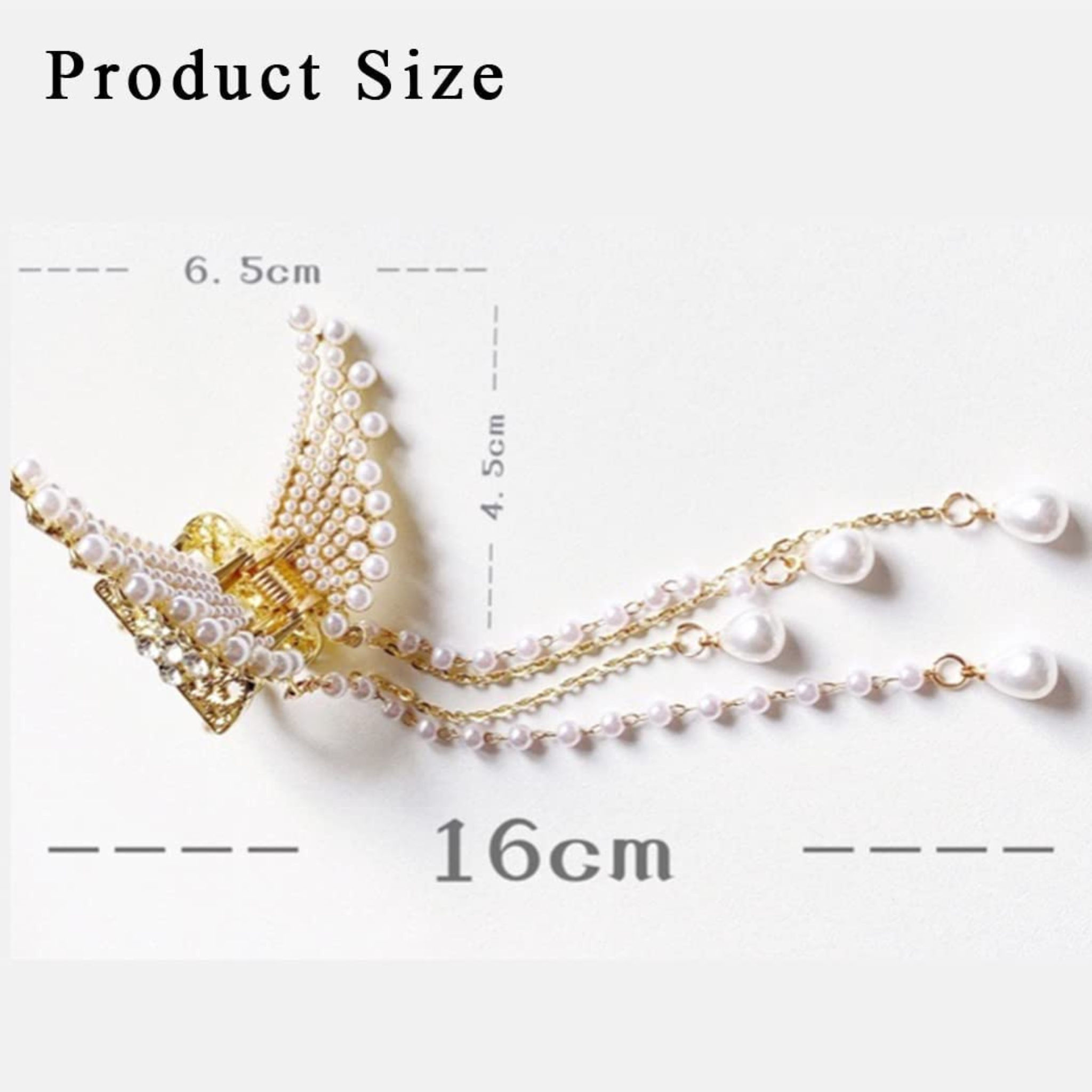 decorative hair accessory with pearl styling 