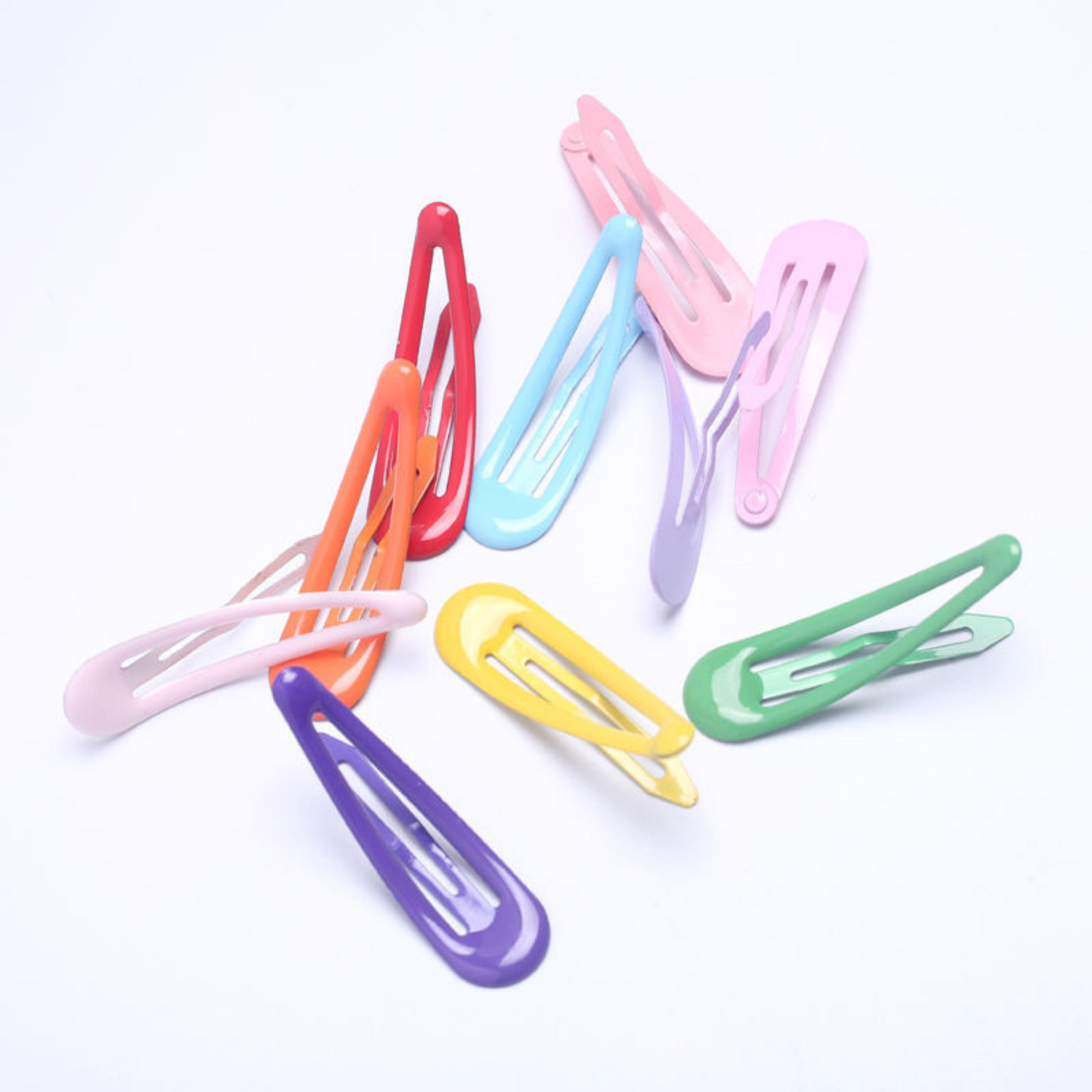 Hair Clip Fashion Metal Multicolors Shiny Latest Korean Black Tic Tac Pins Womens Girls Pink Light weight Accessories