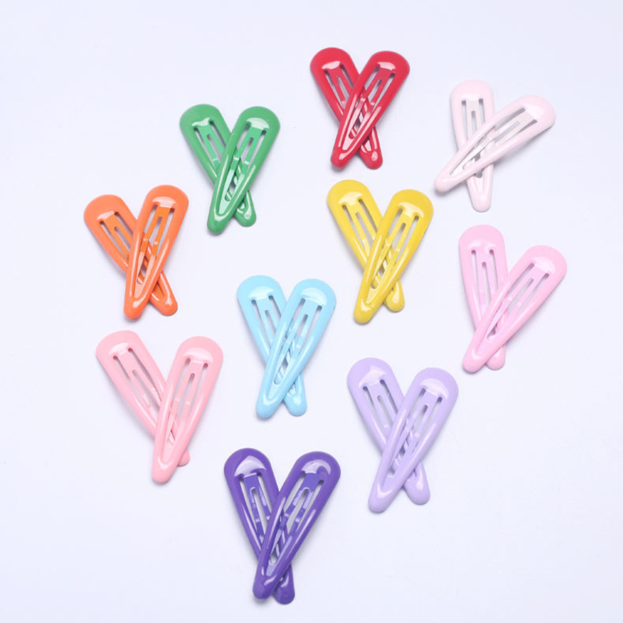 Hair Clip Fashion Metal Multicolors Shiny Latest Korean Black Tic Tac Pins Womens Girls Pink Light weight Accessories